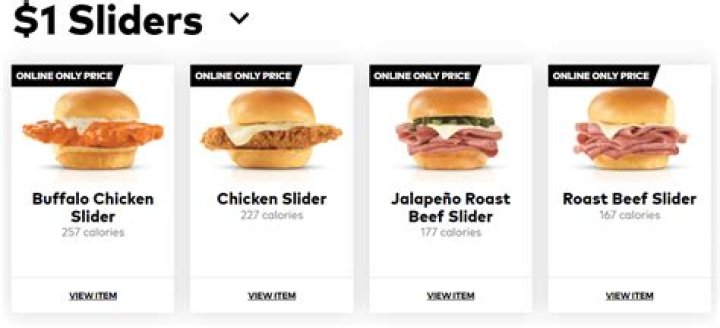 Are Arby’s sliders still $1?