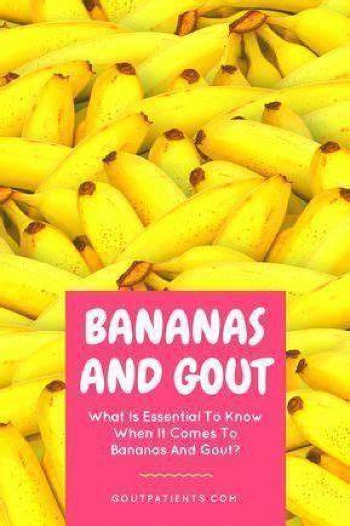 Are bananas good for gout?
