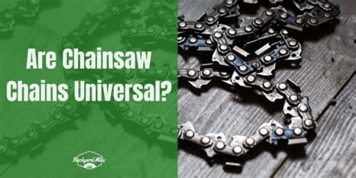 Are chainsaw bars and chains universal?