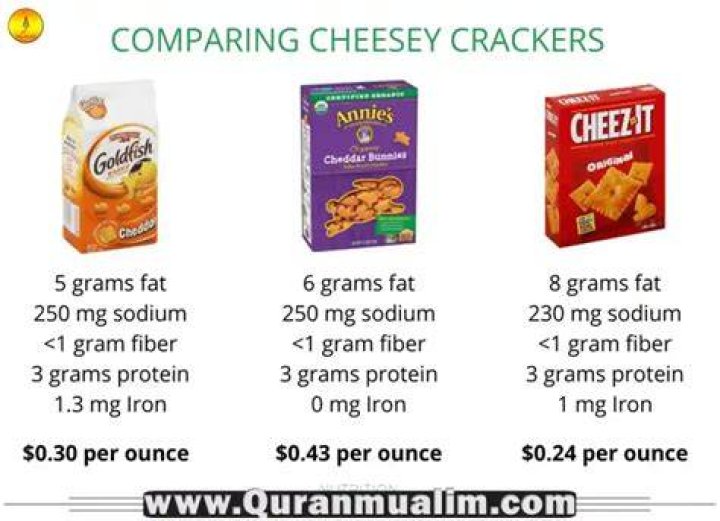Are Cheez-Its or Goldfish healthier?