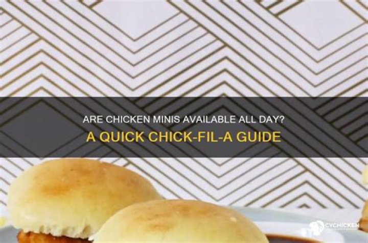 Are chicken minis sold all day?