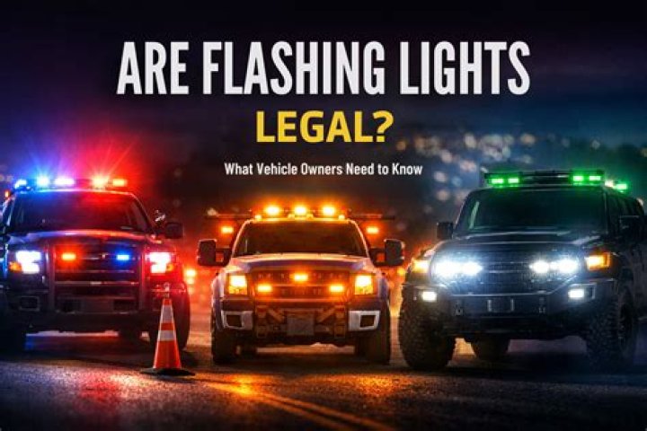 Are flashing white lights legal?