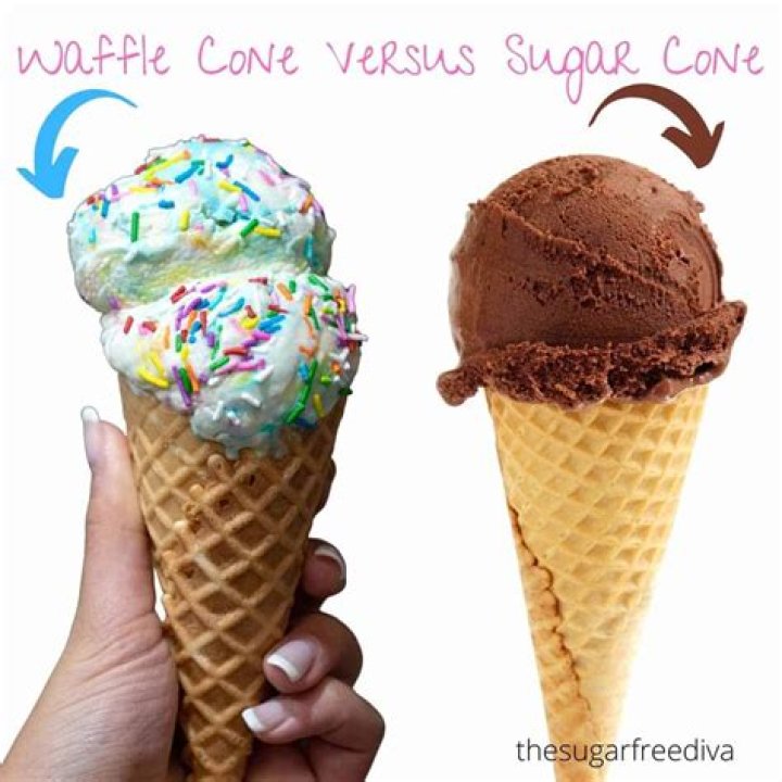Are sugar cones and waffle cones the same?