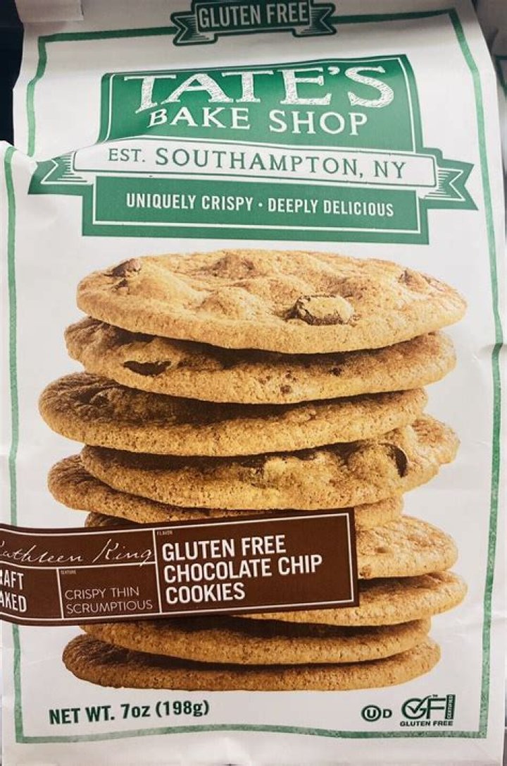 Are Tates gluten free cookies dairy free?