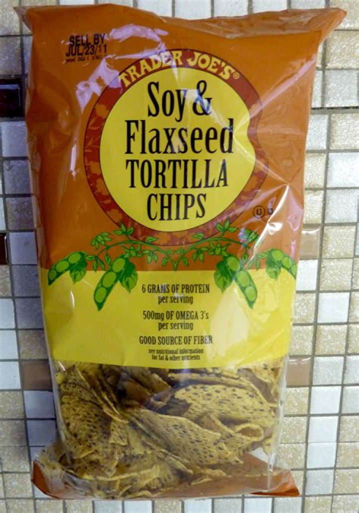 Are Trader Joe’s soy and flaxseed tortilla chips healthy?