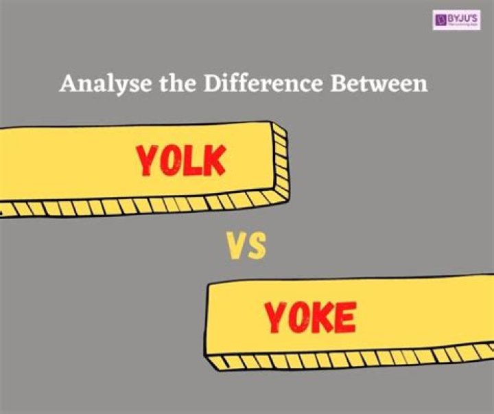 Are yoke and yolk homophones?
