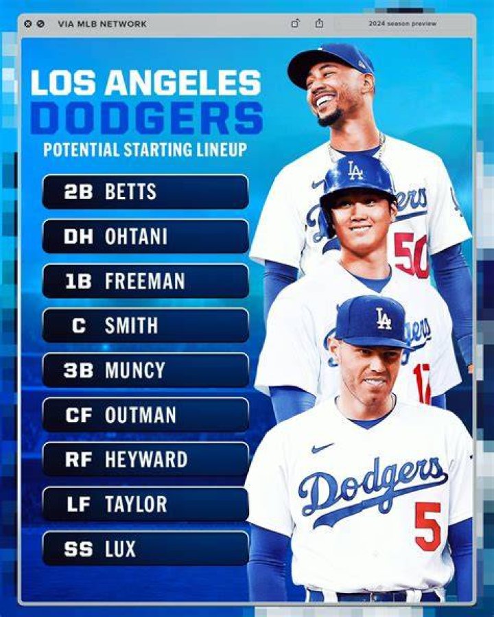 At what time does the Dodger game start?