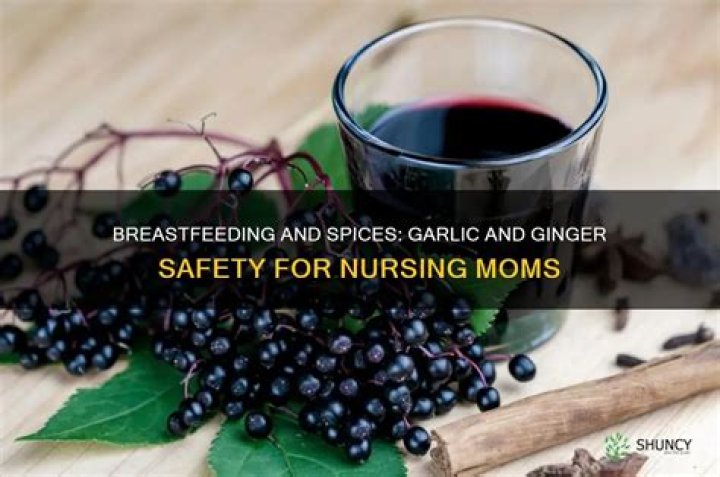 Can a breastfeeding mother take garlic and ginger?