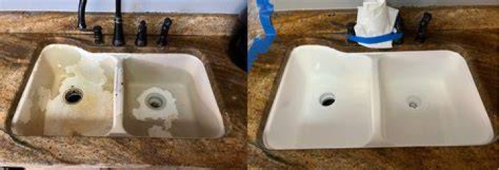 Can a kitchen sink be reglazed?