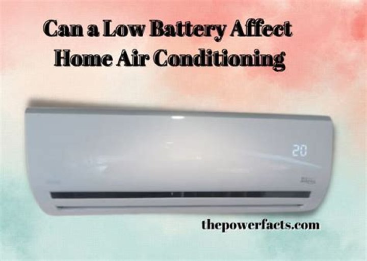 Can a low battery affect air conditioning?