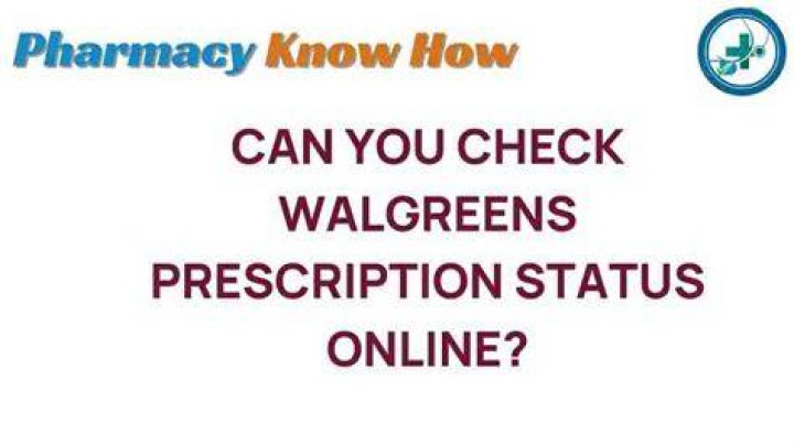 Can I check my Walgreens prescription online?