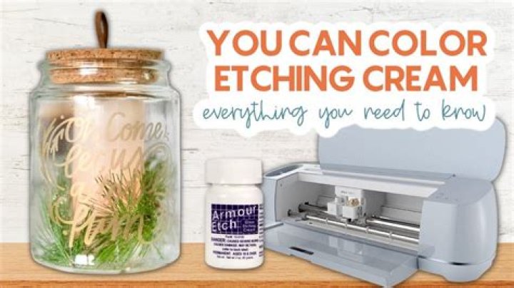 Can I color etching cream?