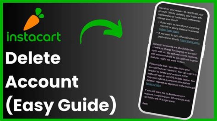 Can I delete Instacart shopper account?