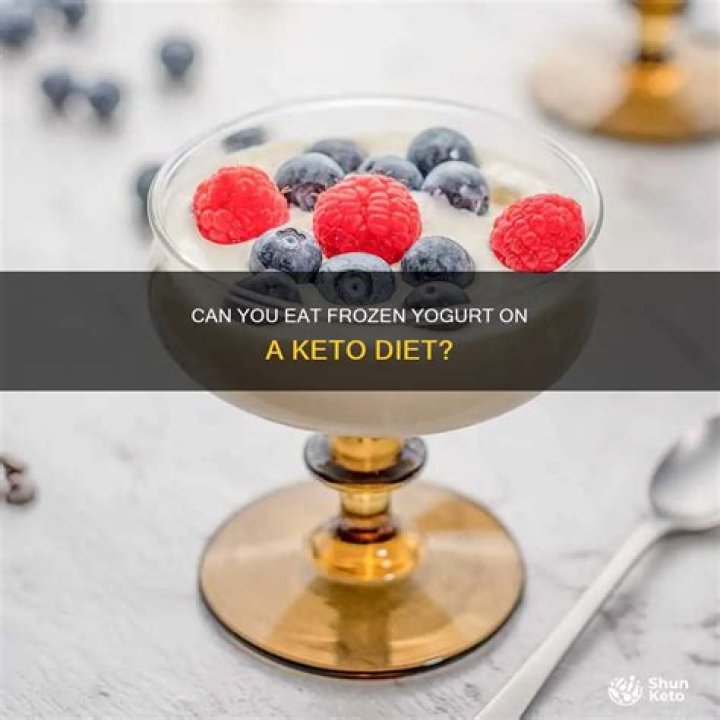 Can I eat frozen yogurt on keto?