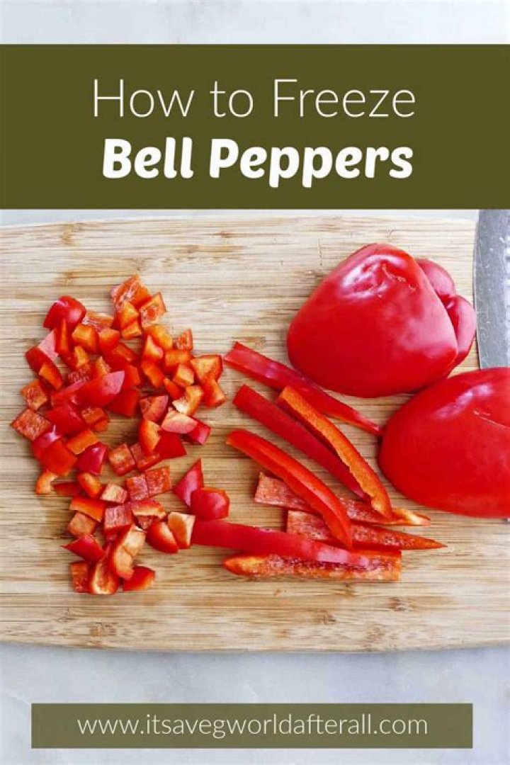 Can I freeze bell peppers whole?