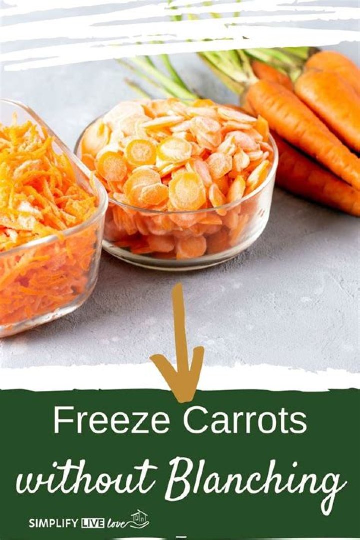 Can I freeze raw carrots without blanching?