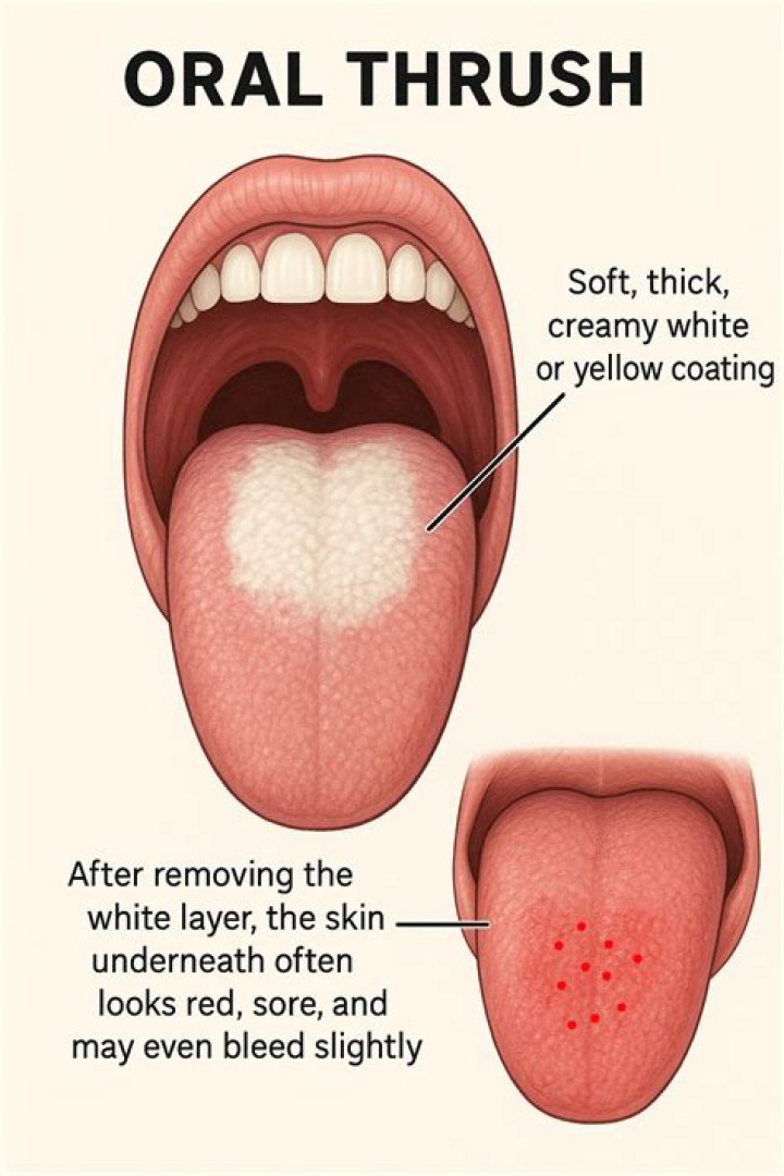 Can I scrape Thrush off my tongue?