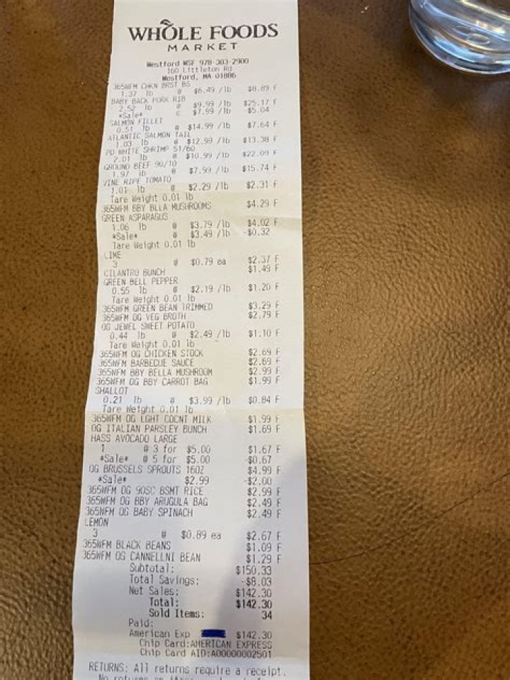 Can I see my Whole Foods receipt on Amazon?