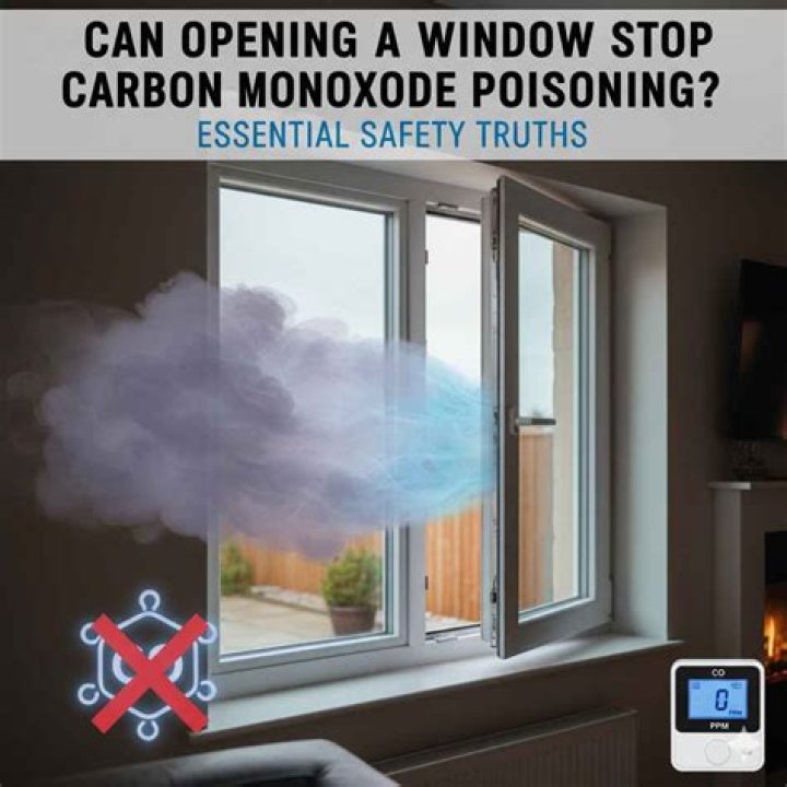 Can opening a window stop carbon monoxide poisoning?