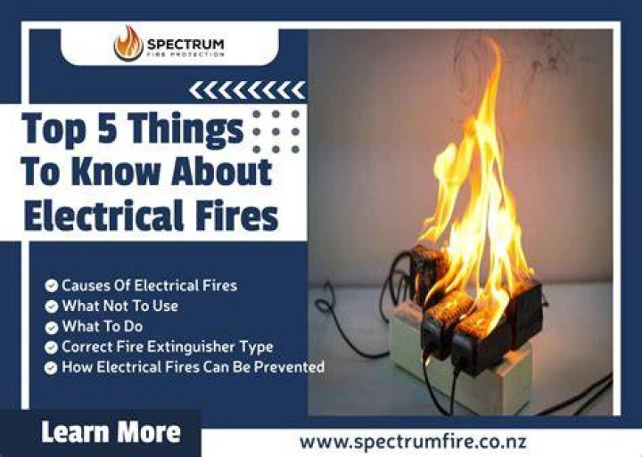 Can water cause an electrical fire?