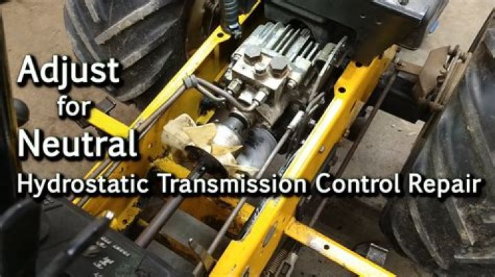 Can you adjust a hydrostatic transmission?