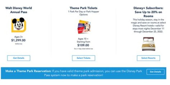 Can you buy Disney park tickets at the gate?