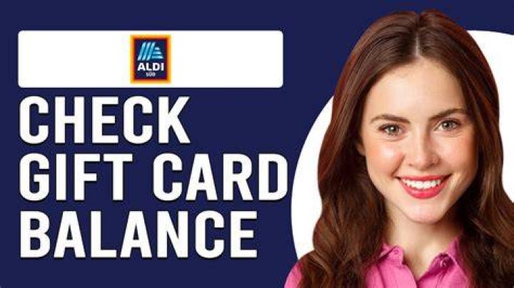 Can you check Aldi gift card?