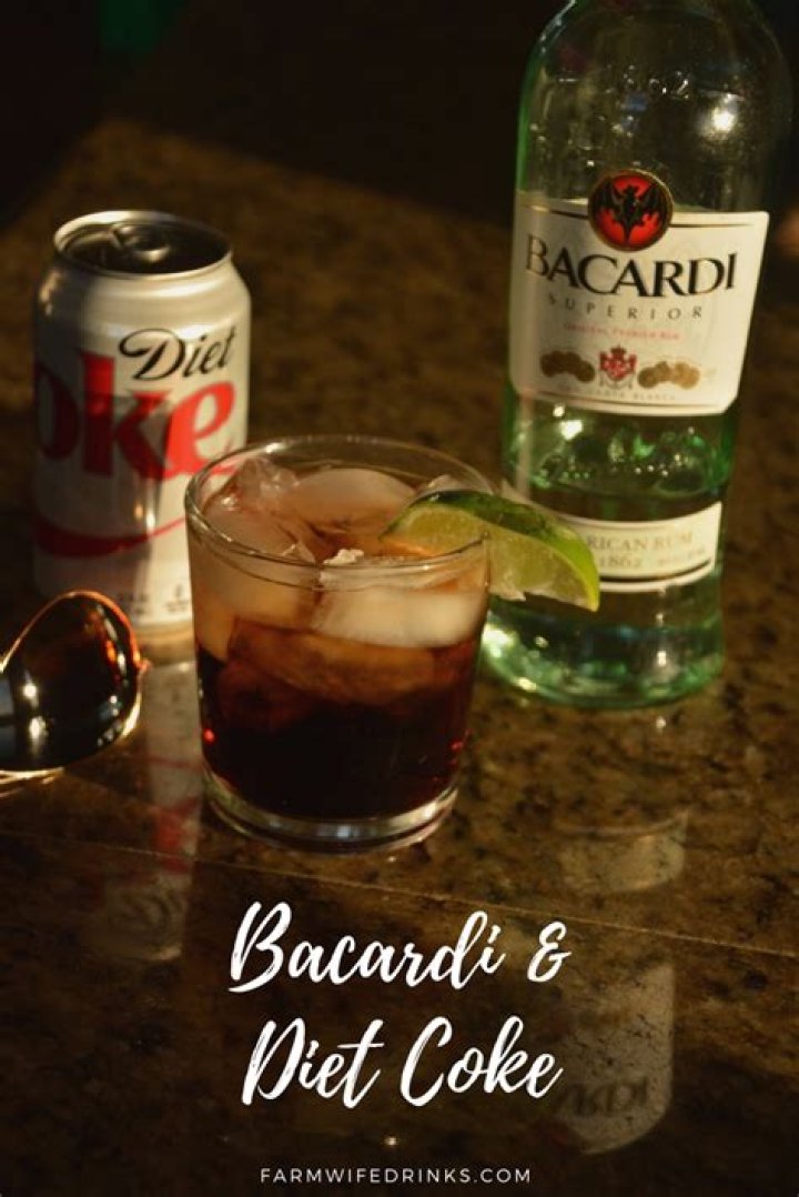 Can you drink Bacardi and Diet Coke on keto diet?