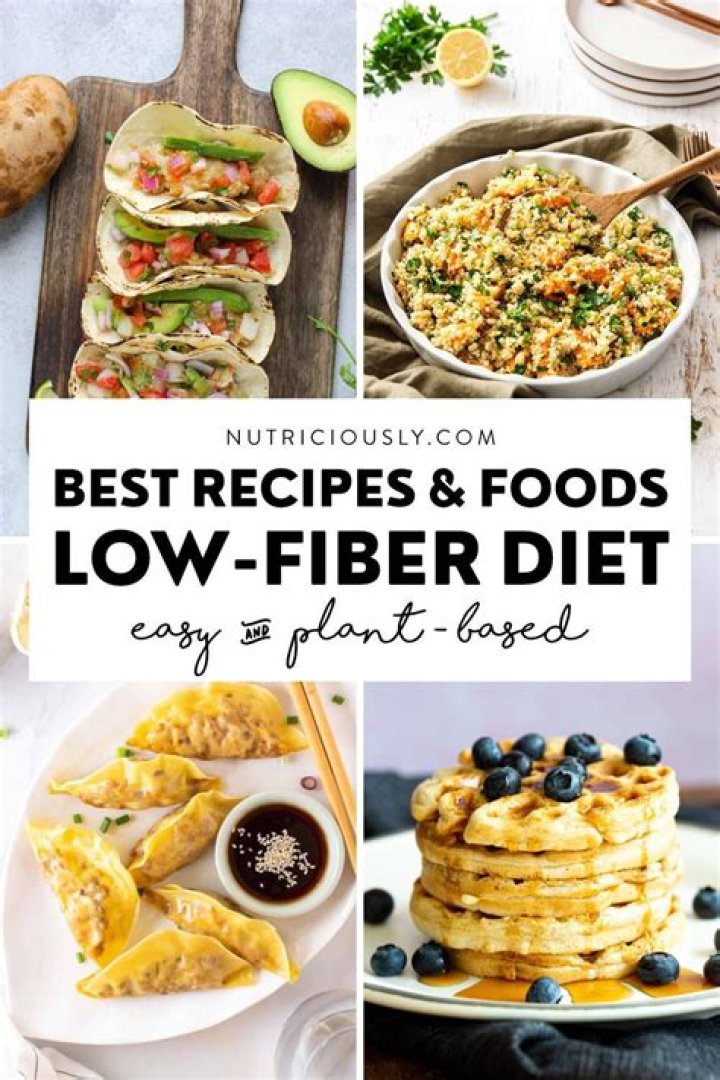Can you eat sweets on a low fiber diet?