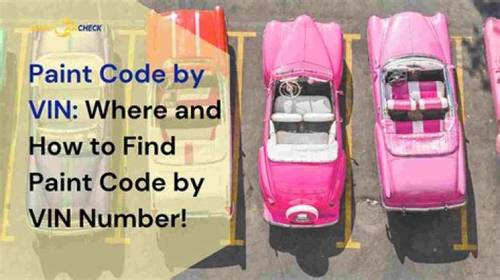 Can you find paint code with VIN number?