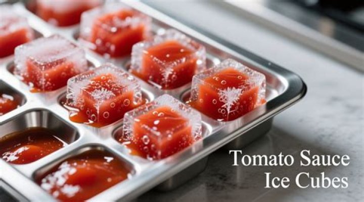 Can you freeze sauce in ice cube trays?