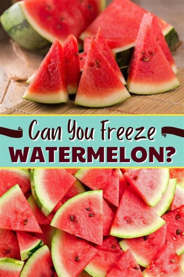 Can you freeze watermelon slices?