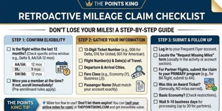 Can you get miles from past flights?
