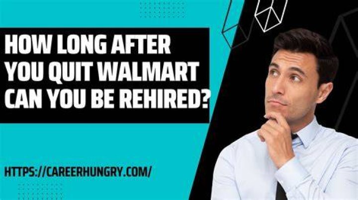 Can you get rehired at Walmart after being fired?