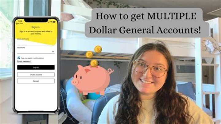 Can you have multiple Dollar General accounts?