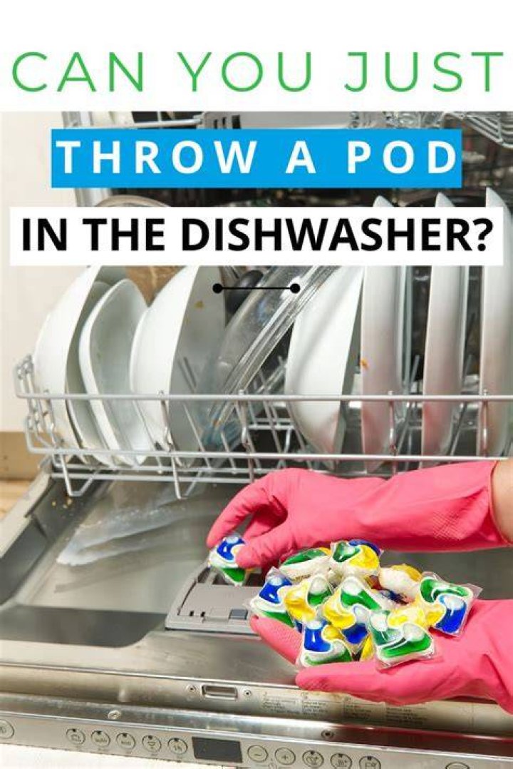 Can you just throw a pod in the dishwasher?
