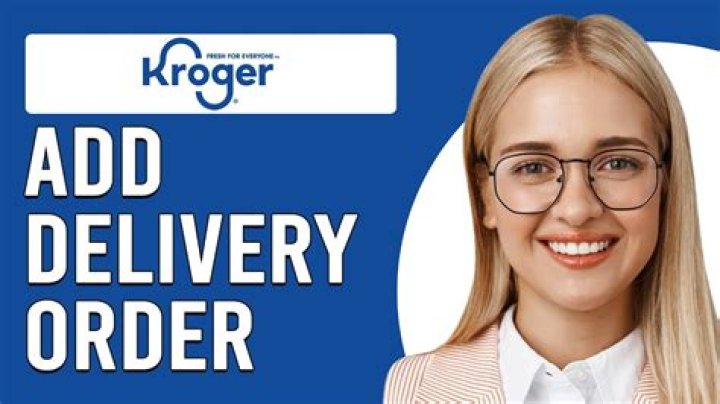 Can you modify Kroger order?