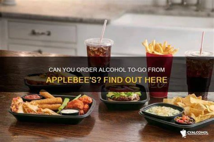 Can you order alcohol to go from Applebee’s?