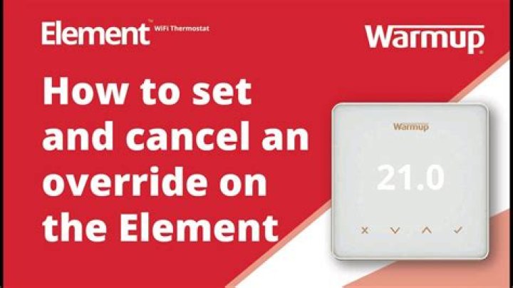 Can you override a wireless thermostat?
