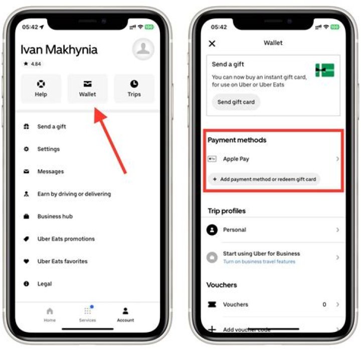 Can you pay cash for Uber eats?