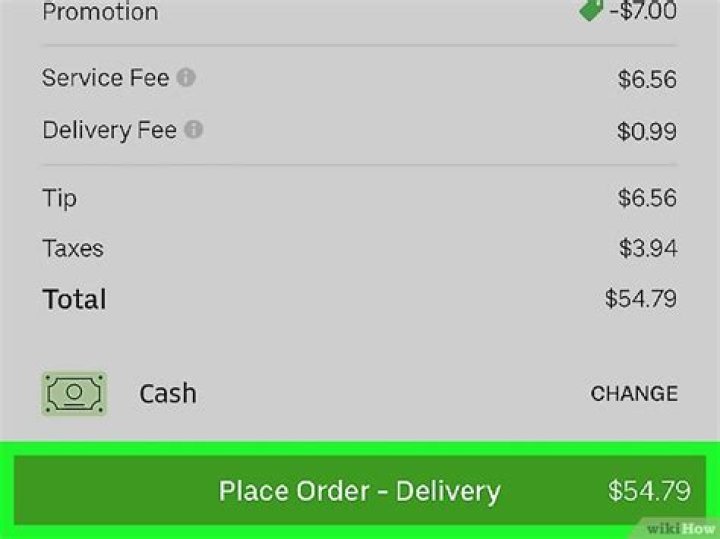 Can you pay Uber eats in cash?