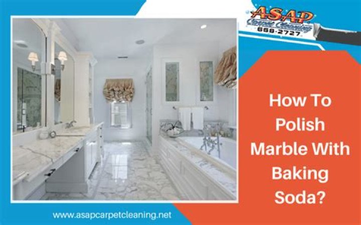 Can you polish marble with baking soda?