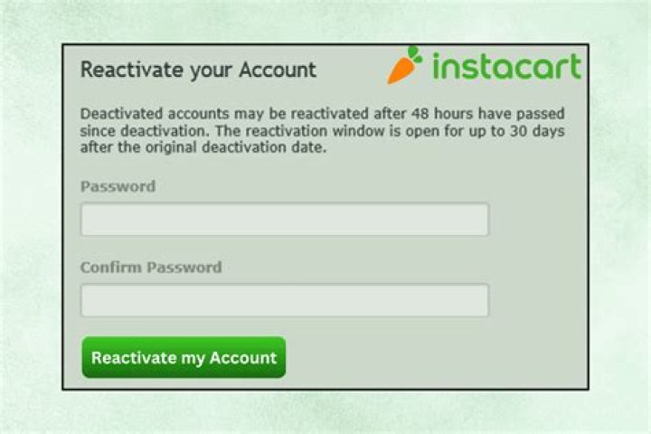 Can you reactivate Instacart account?