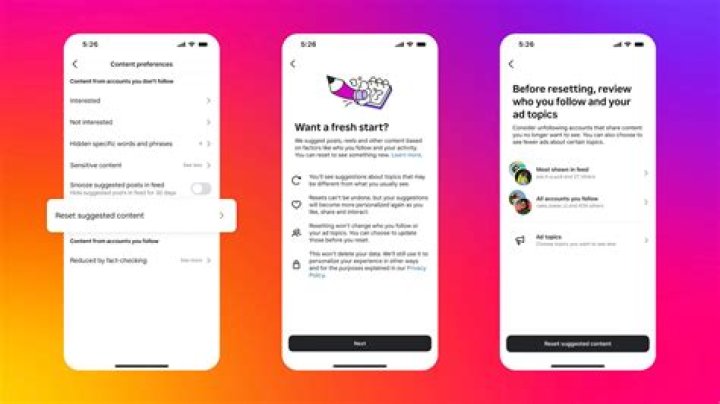 Can you reset Instagram algorithm?