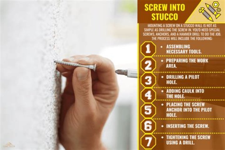 Can you screw directly into stucco?