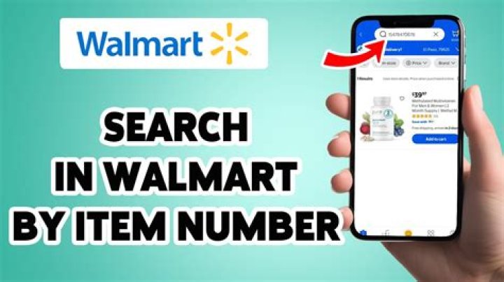 Can you search by item number on Walmart?