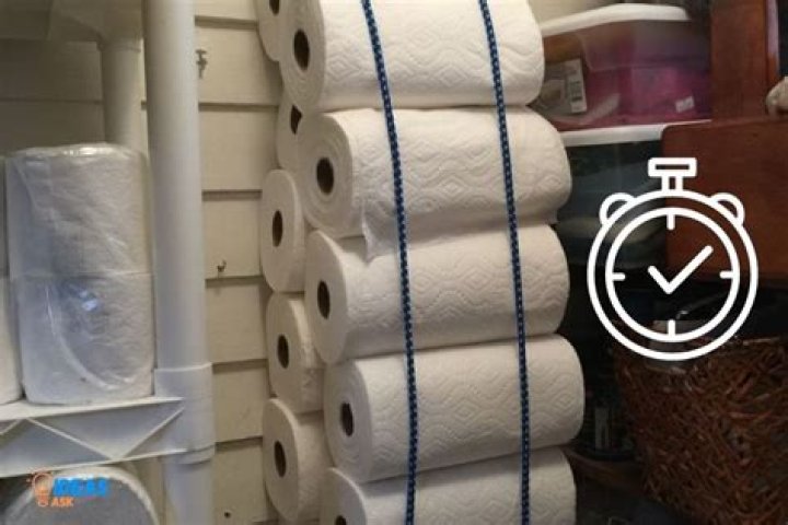 Can you store paper towels in garage?