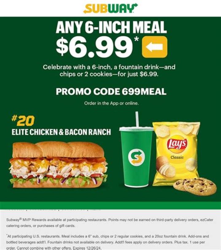 Can you use 2 coupons at Subway?