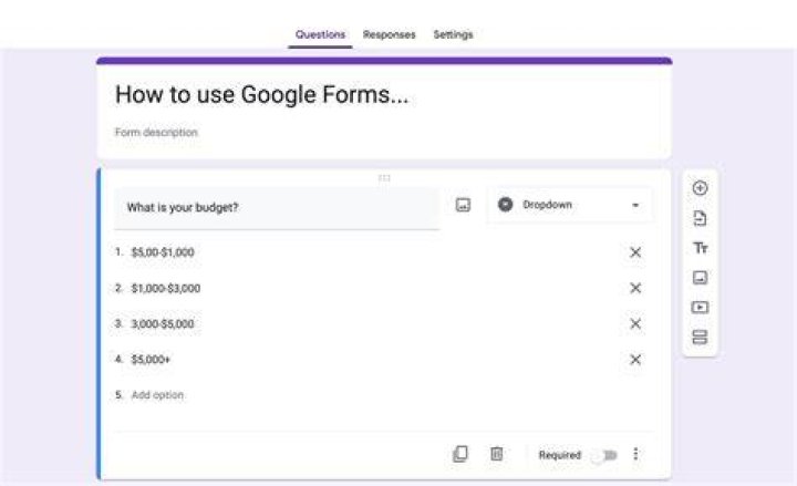 Can you use Google Forms for a job application?