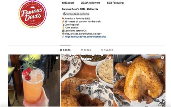 Did Famous Dave’s change their menu?